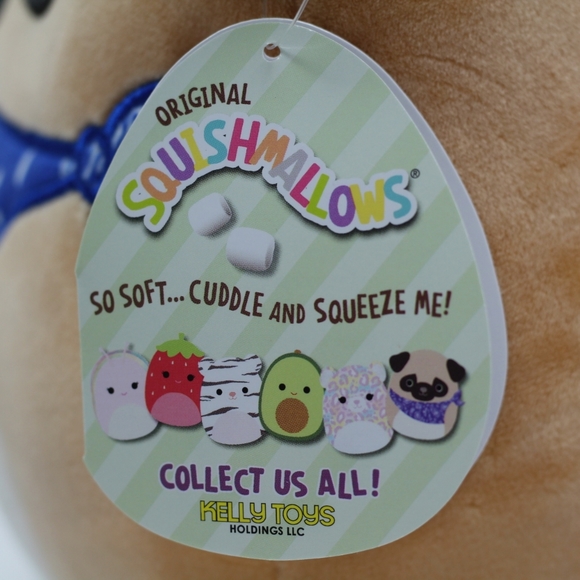 Squishmallows 2021 8" Prince the Pug with Bandana - Picture 7 of 12